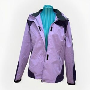 SaphiRose Womens‎ Waterproof Rain Jacket Lightweight Purple OSCILLATOR SERIES